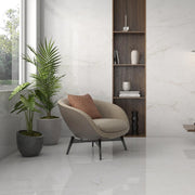 Crystal White Polished Marble Tile